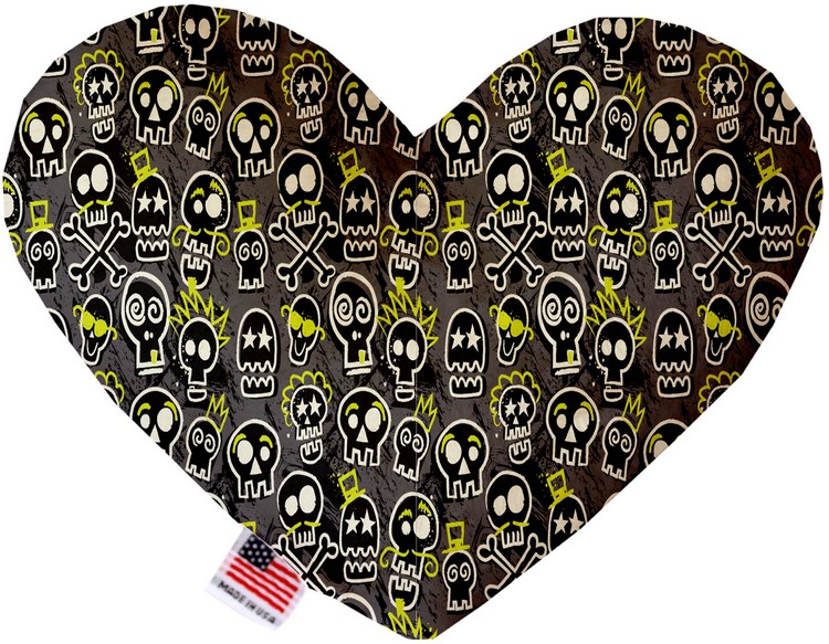 Skater Skulls 8 Inch Heart Dog Toy